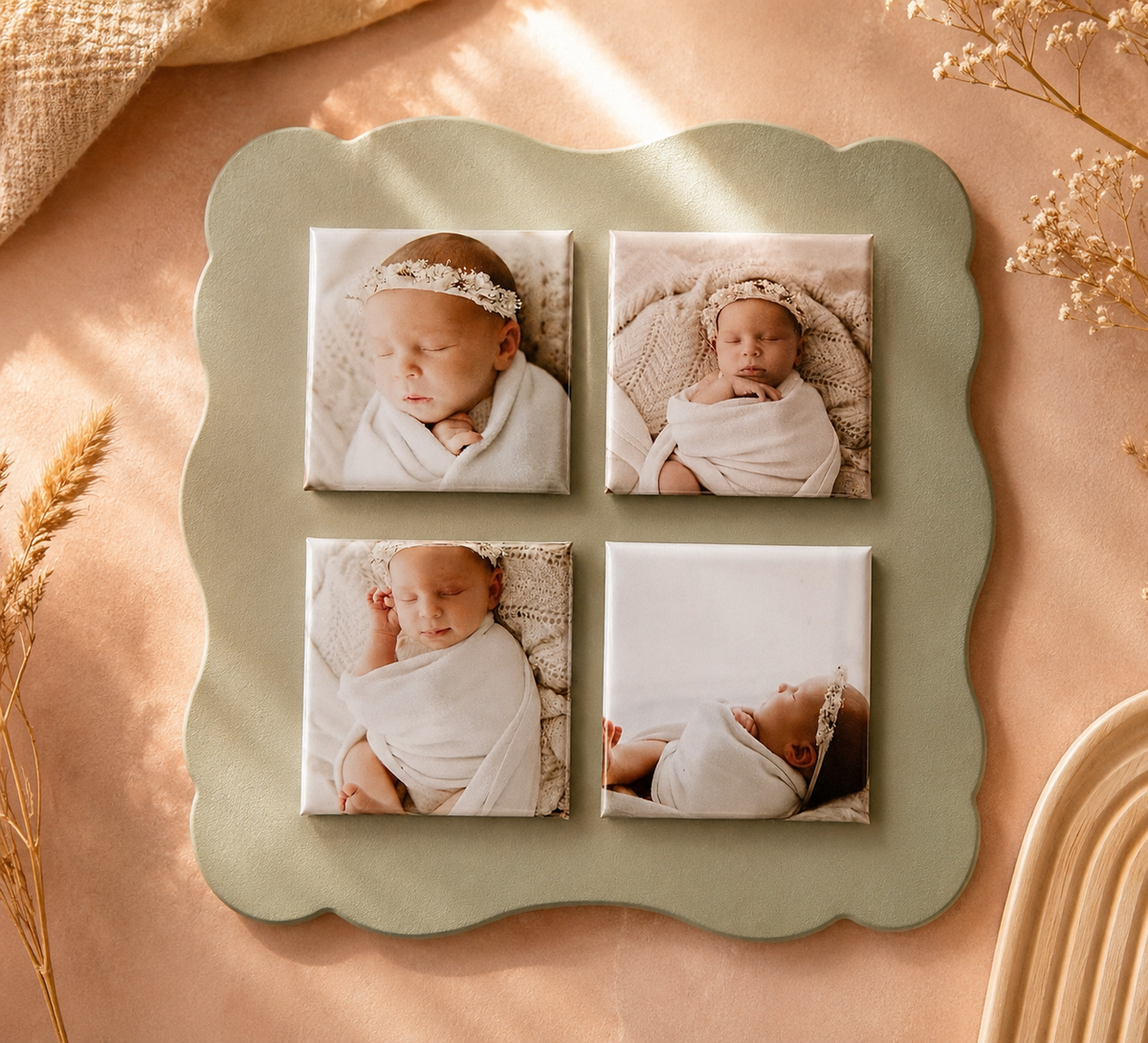 Personalised square photo magnets printed in Australia